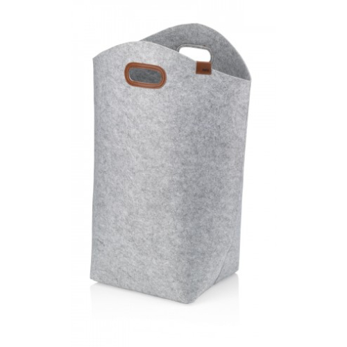 Wasmand, 60 x 24 cm, Vilt, Lichtgrijs - Kela | Fay