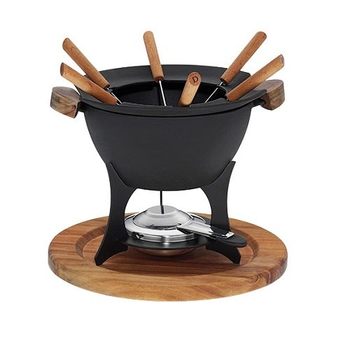 Fondueset Country Gietijzer, Zwart - Kela