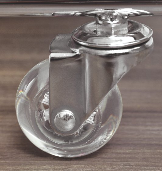 Trolley, 59 x 41 x 80 cm, Kunststof/RVS, Transparant - iDesign | The Home Edit