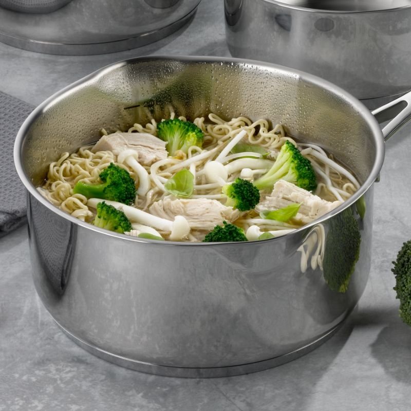 Steelpannenset RVS, 3-delig - Kela | Flavoria