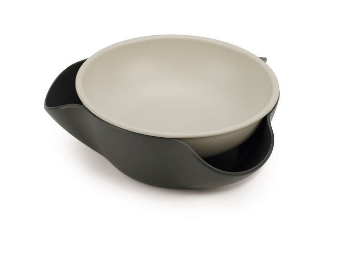 Double Dish 2 in 1 Snackkom, met Afvalbakje - Joseph Joseph