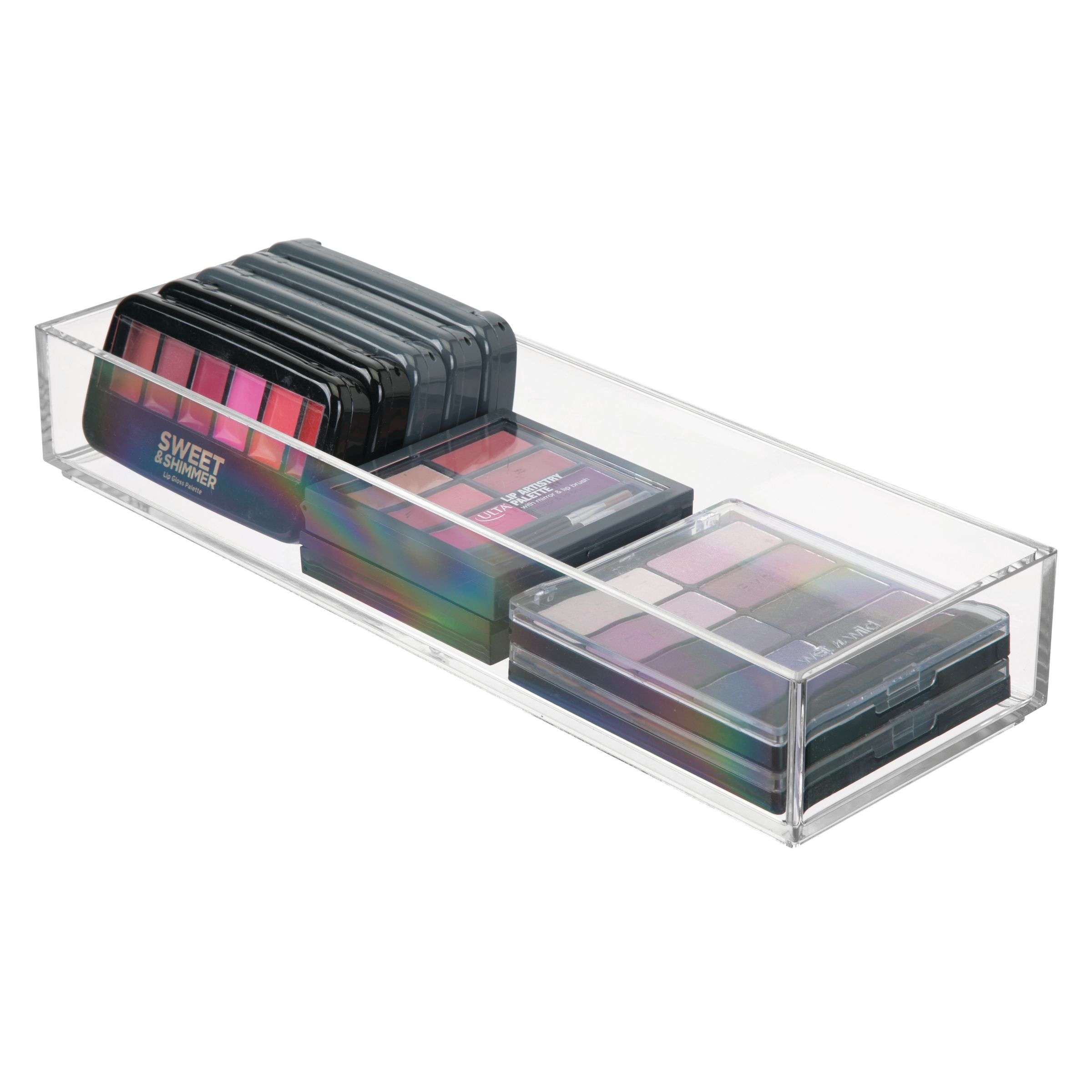 Lade Organizer, Make-up Organizer, 10.2 x 30.5 x 5.1 cm, Transparant, Kunststof - iDesign | Clarity