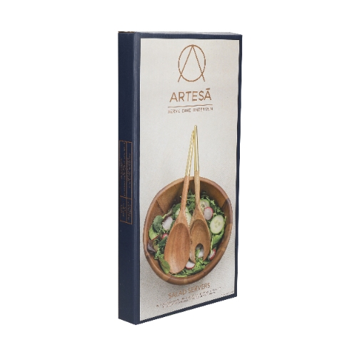 Saladecouvert, Acacia Hout, Goud, 31 cm - Artesà