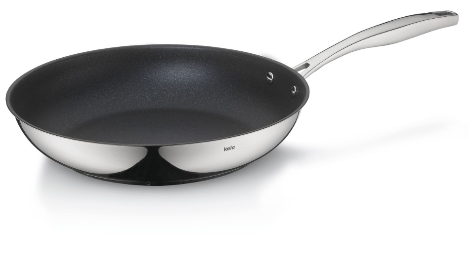Koekenpan, RVS, Non Stick, Ø 28 cm - Kela | Flavoria