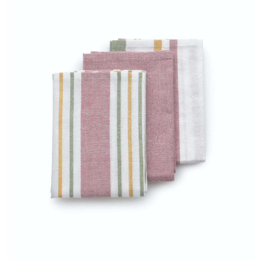 Theedoeken Set, Oud Roze - Kela | Pasado
