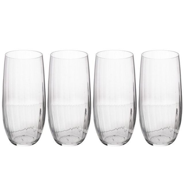 Mikasa Treviso 4pc Highball Glasses, 400ml, Gift boxed