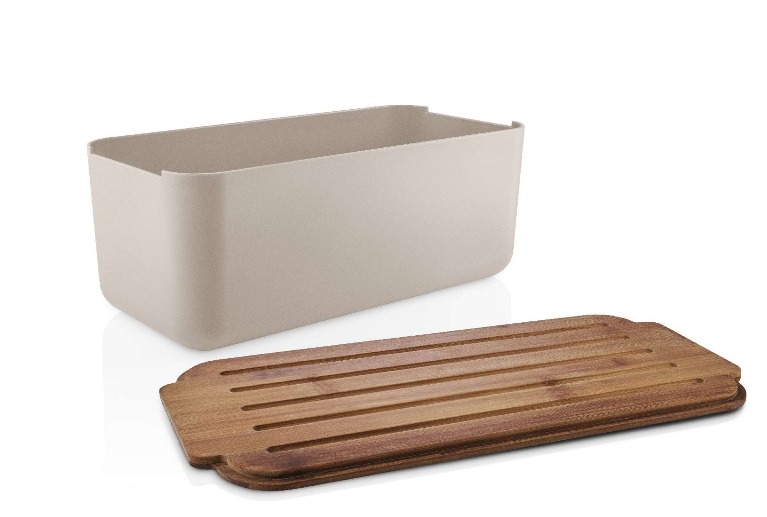 Broodtrommel met Deksel, Zandkleur, Kunststof, Bamboe, 42 x 19 x 16 cm - Eva Solo