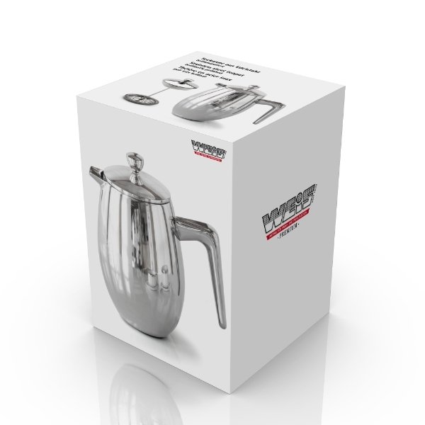 Cafetière, 350 ml, Dubbelwandig – Weis