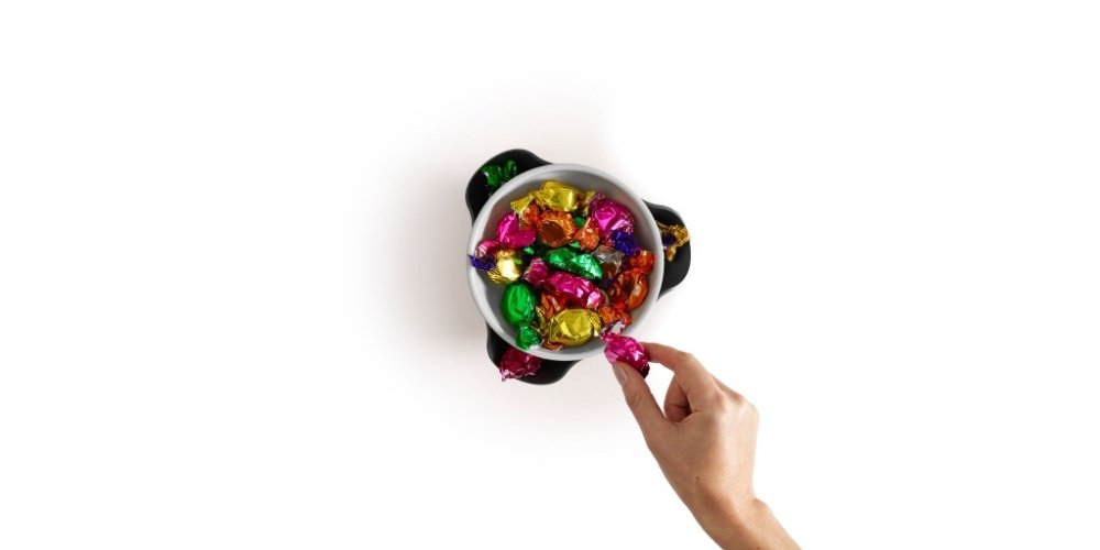 Double Dish 2 in 1 Snackkom, met Afvalbakje - Joseph Joseph