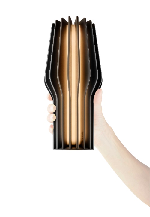 LED Lamp, Tafellamp, Zwart, 11 x 11 x 25 cm, Rubber, Kunststof -  Eva Solo | Radiant