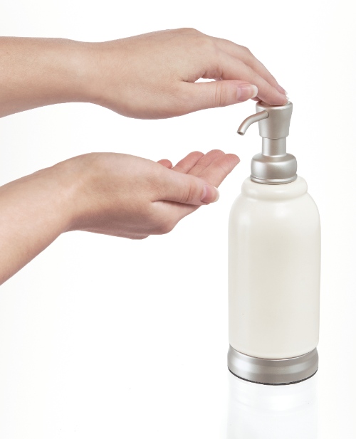 Zeeppompje, 317 ml, Keramiek/Kunststof, Wit - iDesign | Bexley