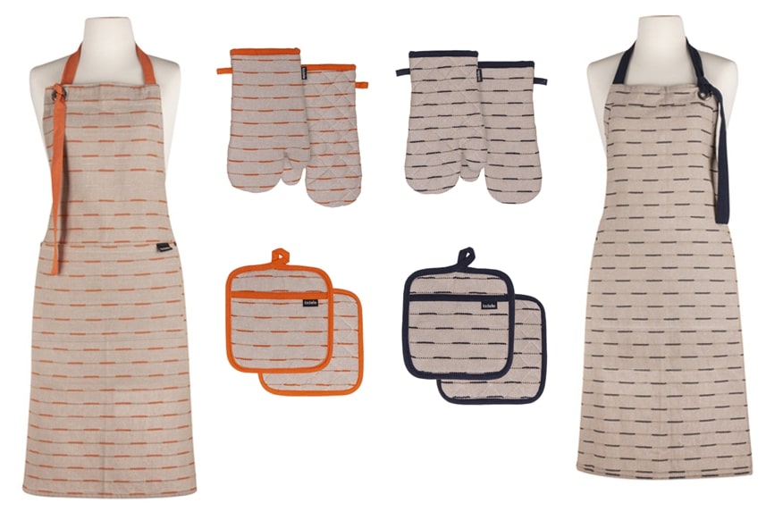 Dash Pannenlap, Set van 2 Stuks, Indigo, Gerecycled Katoen, 19 x 27 cm - Ladelle | Eco Recycled