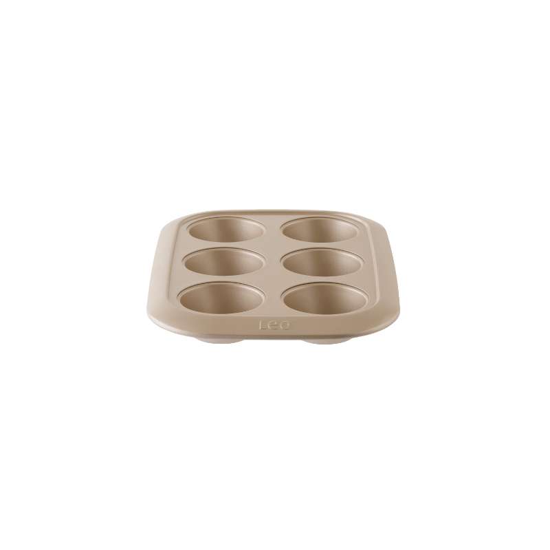 Balance Cupcakevorm/Muffinvorm, 6 Stuks, Carbonstaal, Non-Stick, 6.5 cm - BergHOFF | Leo Line