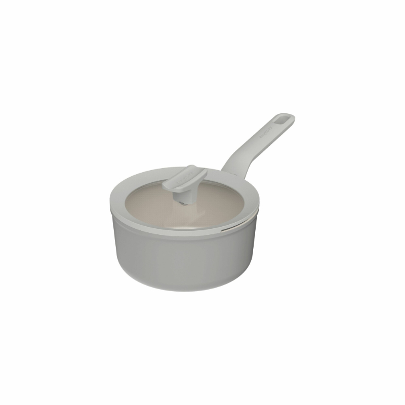 Balance Steelpan met Deksel, 18 cm, 2 L, Moonmist, Gerecycled Aluminium - BergHOFF | Leo Line