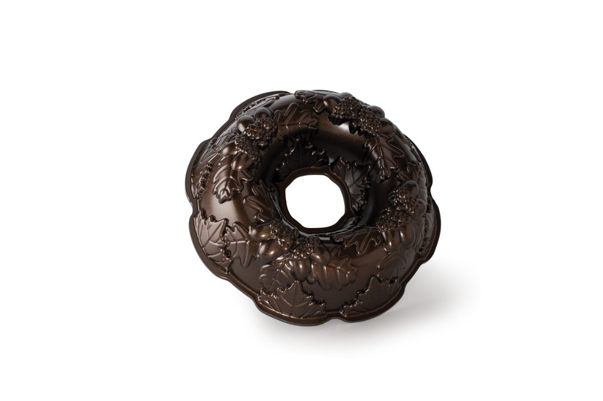 Tulband Bakvorm "Autumn Wreath Bundt" - Nordic Ware |Fall Harvest Bronze