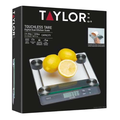 Keukenweegschaal, Digitaal, Contactloze Tarra, 14.4 KG - Taylor | Pro