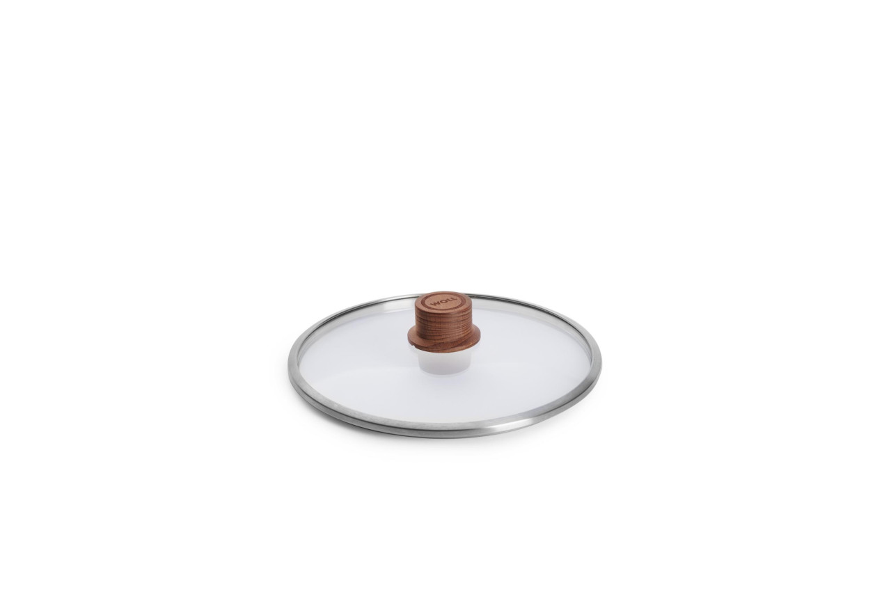 Veiligheidsglas Deksel, ø 24 cm, Beukenhout - Woll | EcoLogic QXR