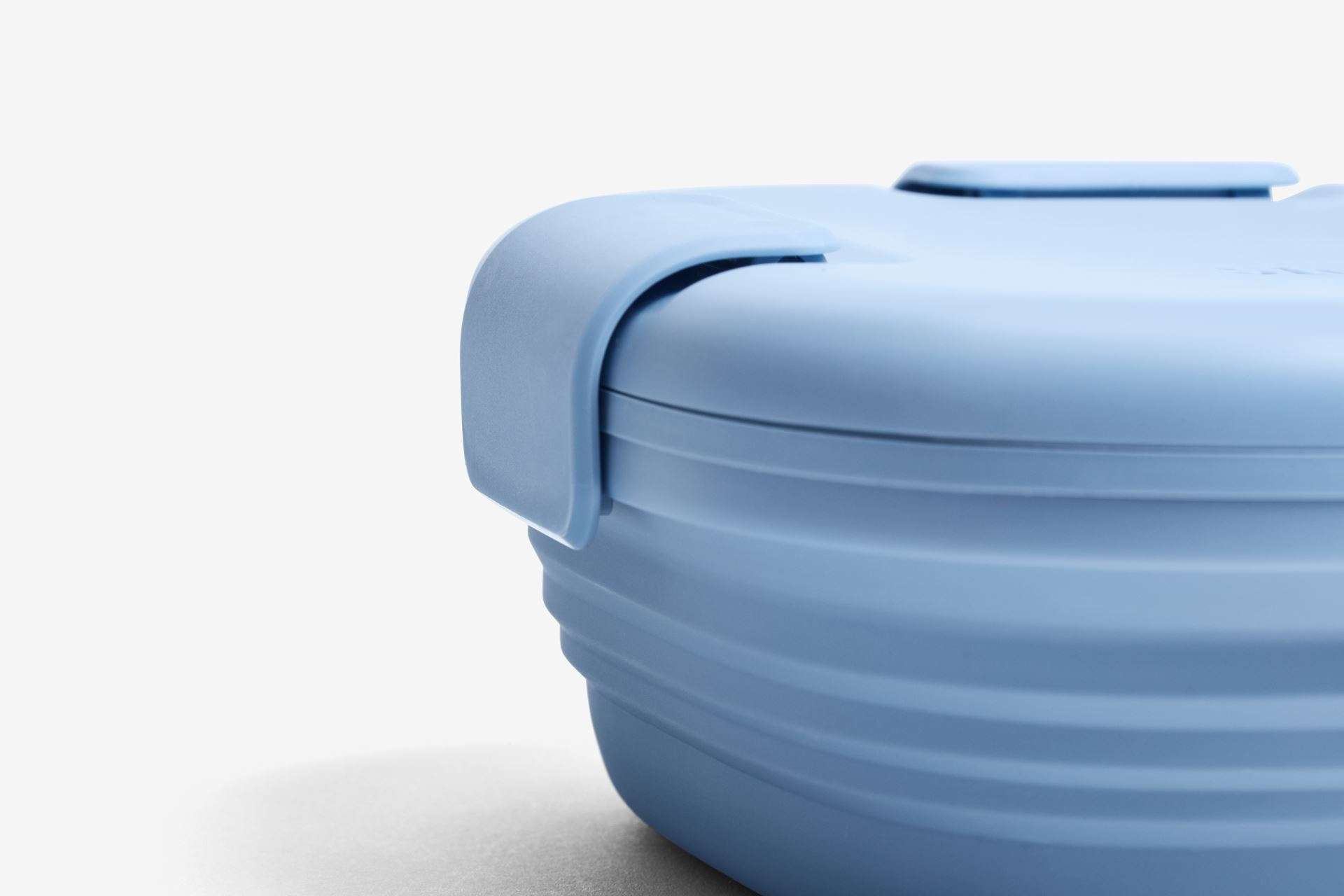 Lunchbox Junior, Steel - 700ml - Blauw - Opvouwbaar | Stojo