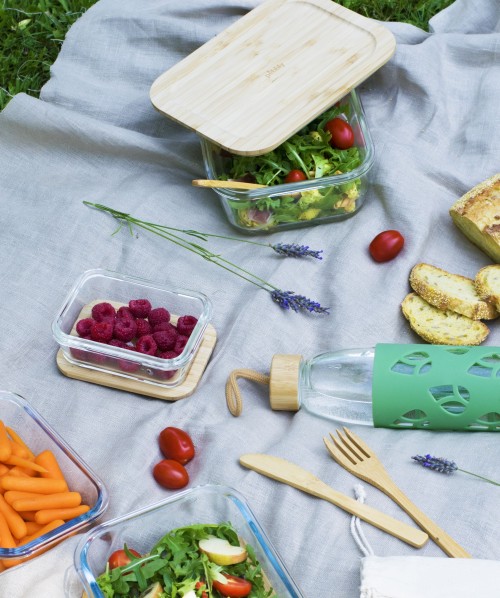 Voorraadpot met Deksel, Rechthoekig, 1.8 L - Pebbly