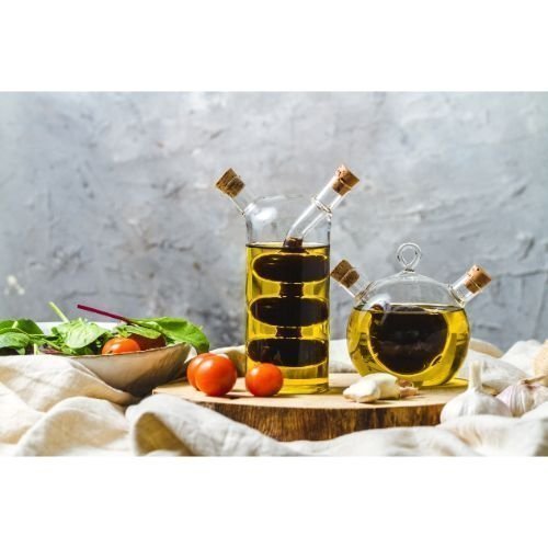 2 in 1 Olie -en Azijnflesje, 0.1 en 0.3 L, Glas - KitchenCraft | World of Flavours
