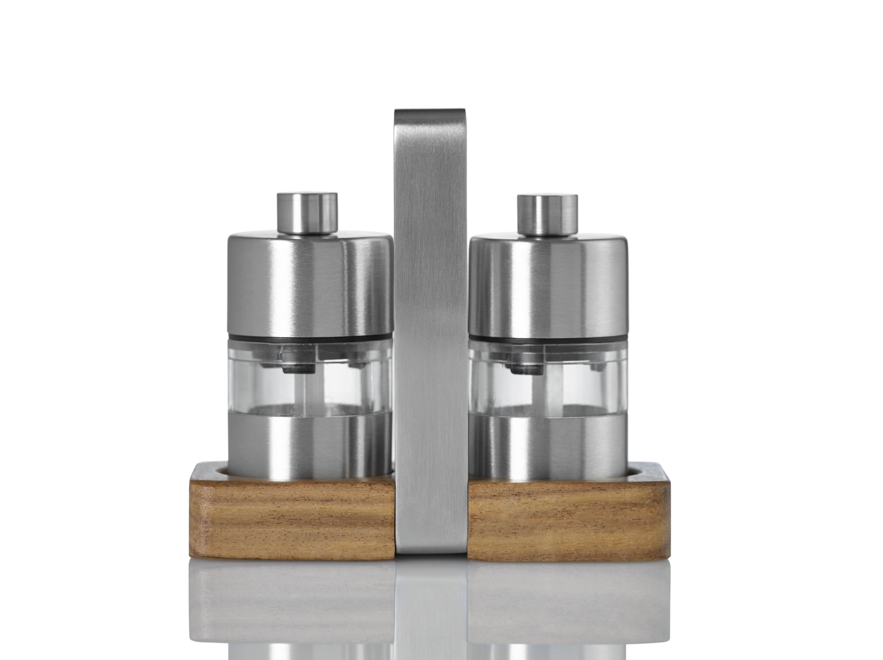 Peper en Zoutmolen Menage Minimill, Zilver - Adhoc
