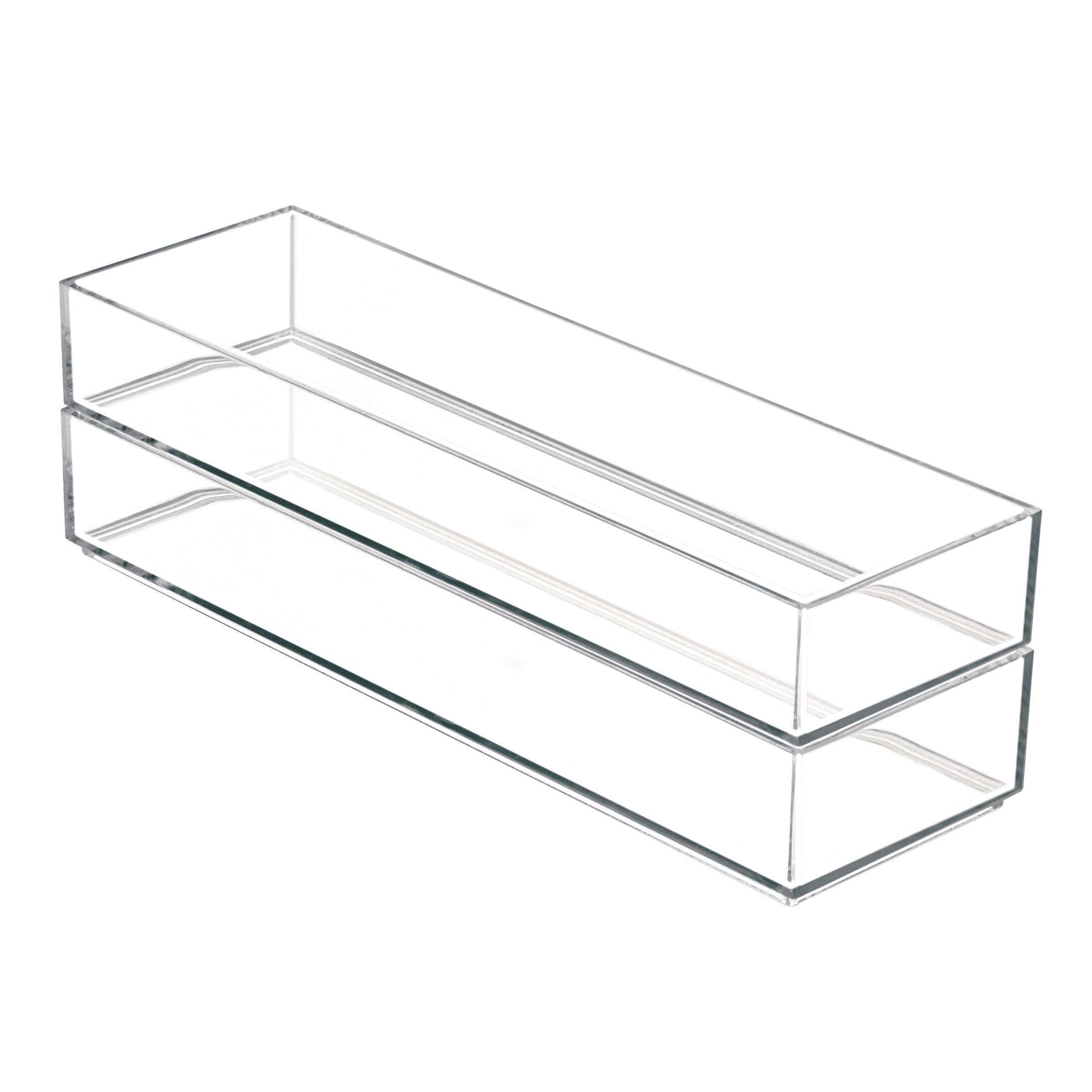 Lade Organizer, Make-up Organizer, 10.2 x 30.5 x 5.1 cm, Transparant, Kunststof - iDesign | Clarity