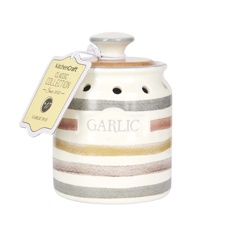 Knoflookpot - Keramiek - 14,5cm - Engels - KitchenCraft | Classic Collection
