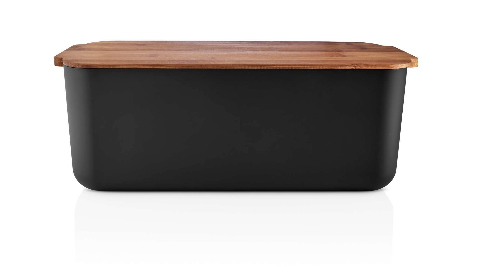 Broodtrommel met Deksel, Zwart, Kunststof, Bamboe, 42 x 19 x 16 cm - Eva Solo