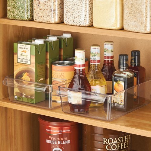 Koelkast Organizer met Handvat, 29.2 x 20.3 x 8.9 cm, Kunststof, Transparant - iDesign | Linus
