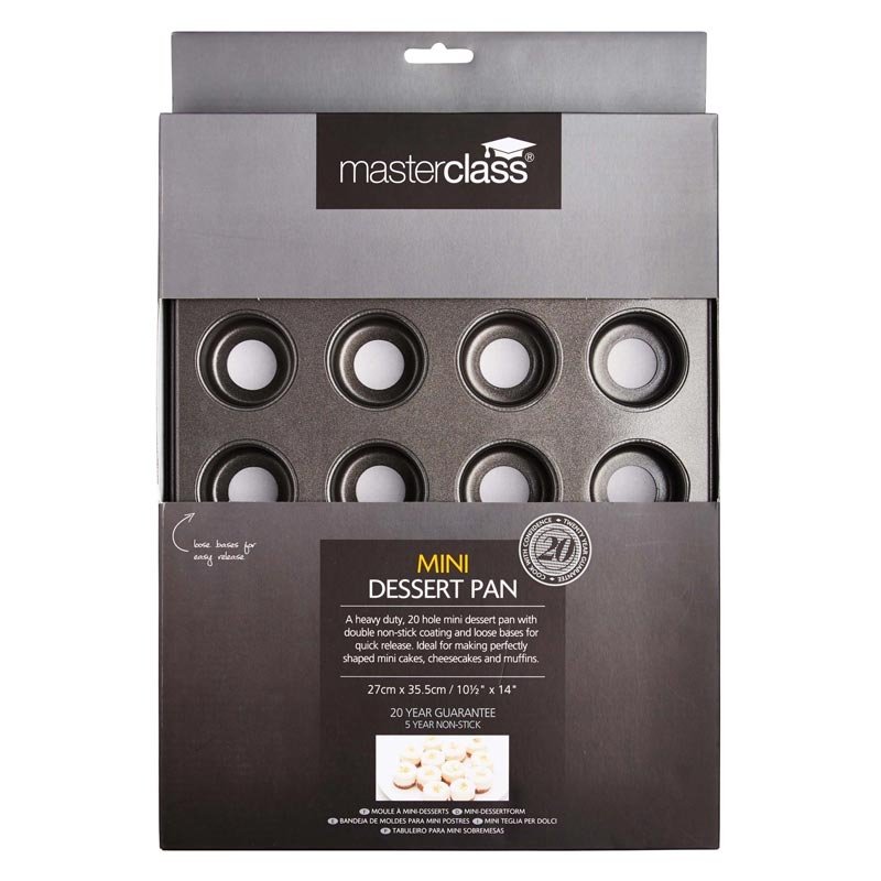 Bakvorm voor 20 mini-muffins, 35 cm x 27 cm - Masterclass