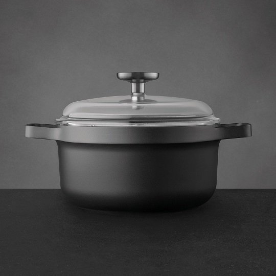 Braadpan 24 cm incl. glazen deksel - Aluminium - BergHOFF | Gem