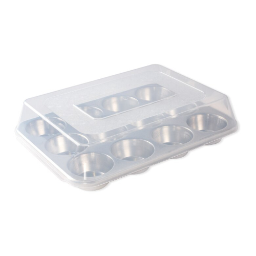 Muffinvorm met Deksel, 12 Cups, Aluminium - Nordic Ware | Naturals