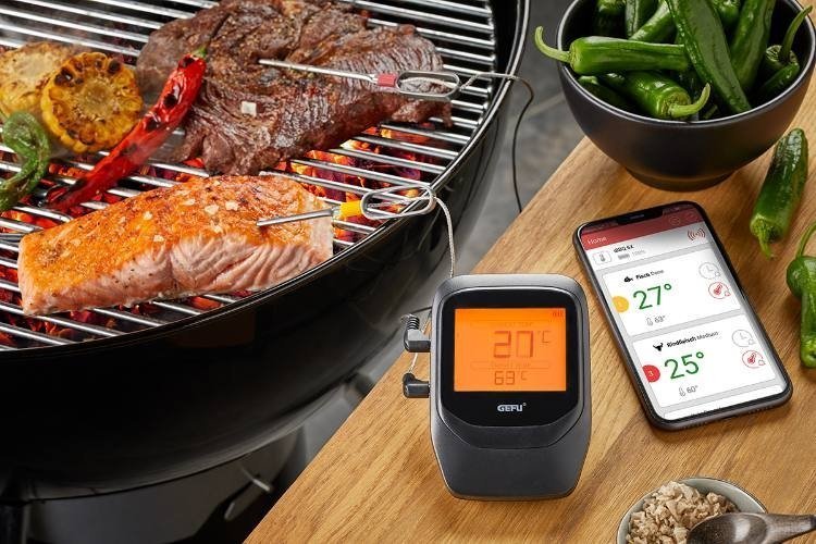 Vlees en Grill Thermometer, Bluetooth, Inclusief 2 Sonden - Gefu | CONTROL+