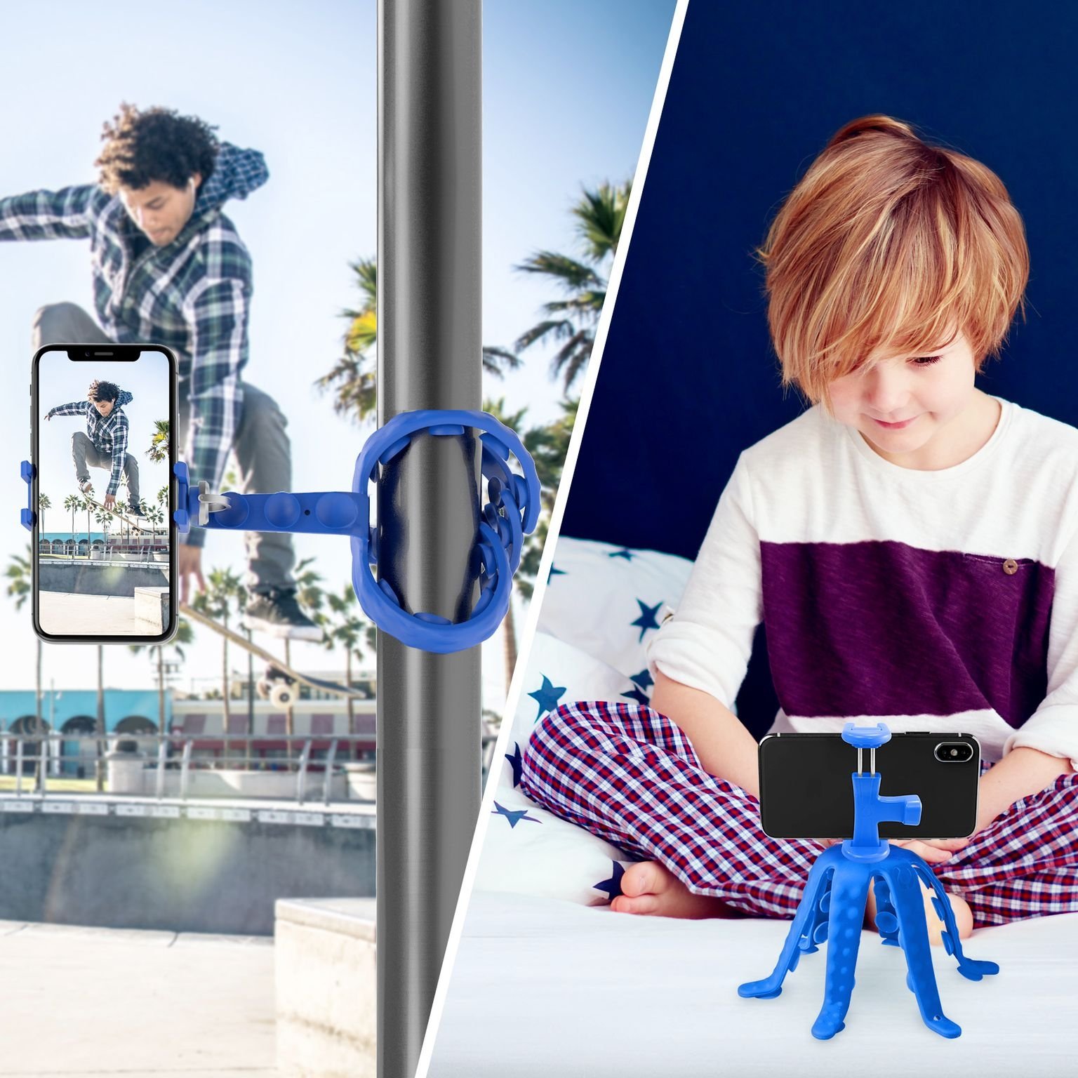 Squiddymax Smartphonehouder, Blauw - Celly