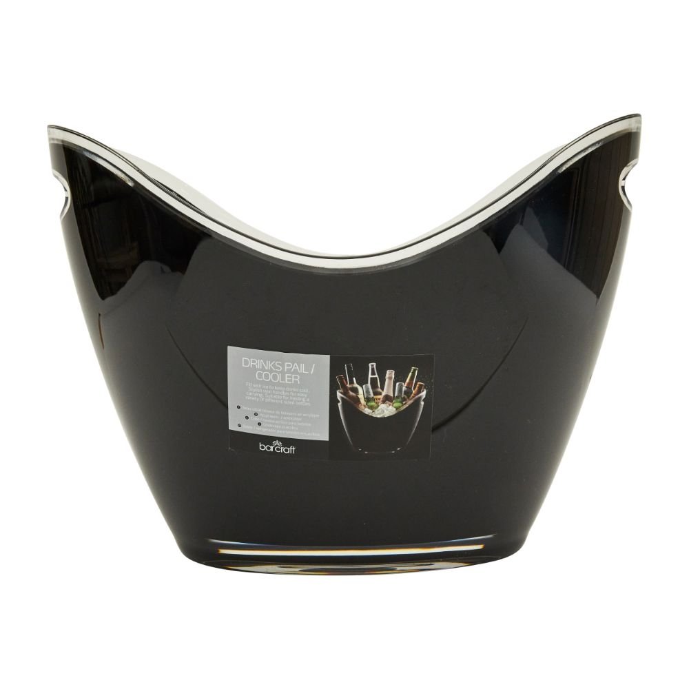 Flessenkoeler Met Zijhandvaten, Zwart - BarCraft