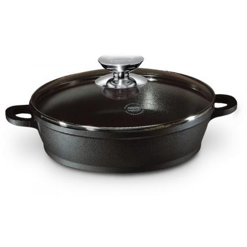 Vario Click Inductie Braadpan met glazen deksel 28cm Zwart - Berndes