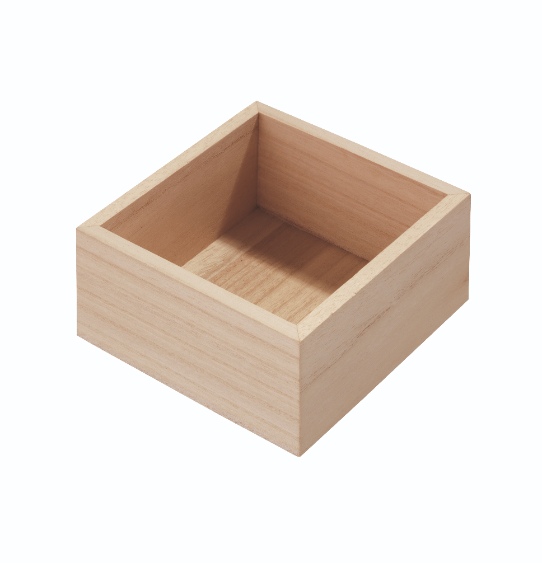 Lade Organizer, 12.7 x 12.7 x 6.3 cm, Paulownia Hout - iDesign | Eco Wood