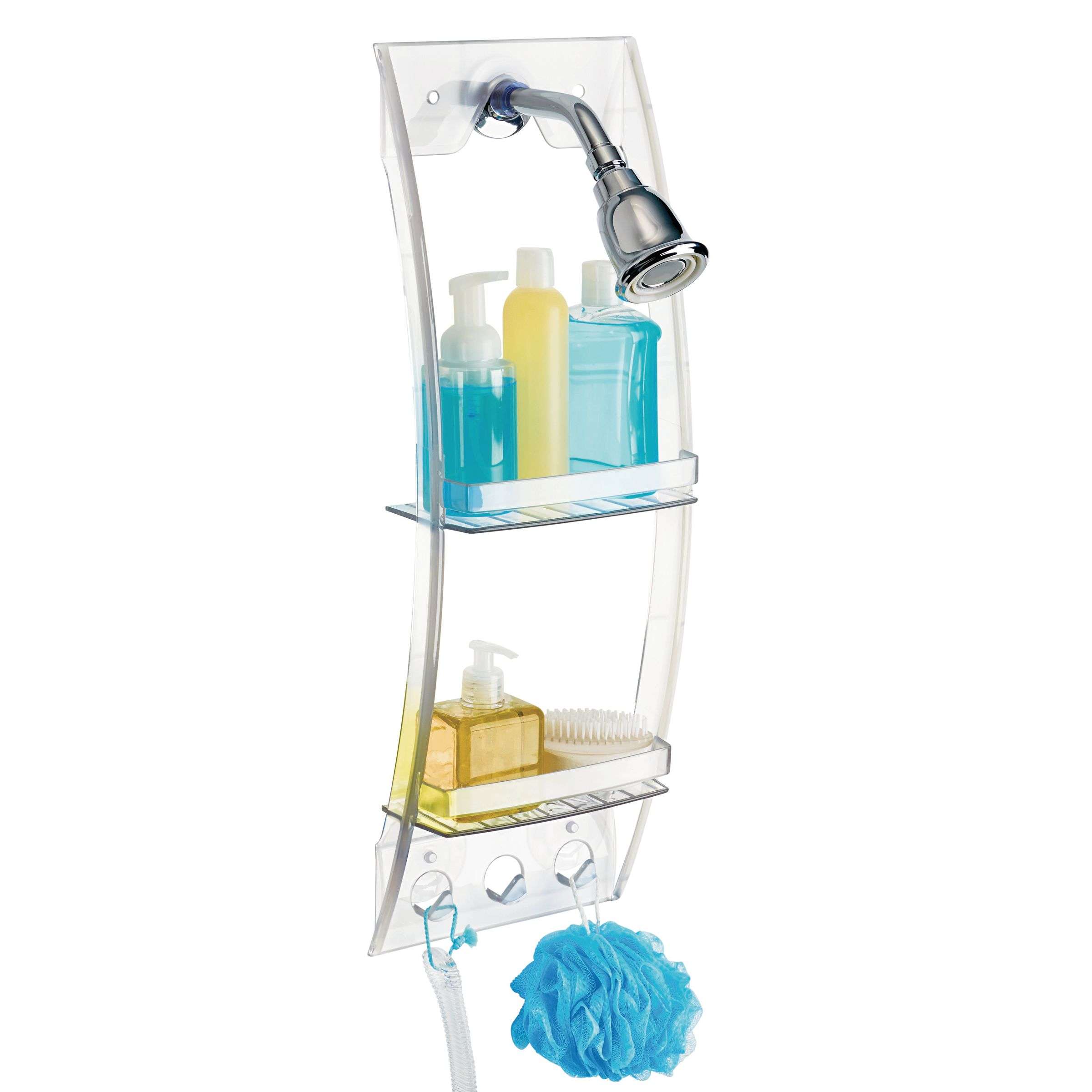 Doucherek, Douchemand, Voor Douchekop, 2-Laags, Kunststof, Transparant - iDesign | Grand Arc