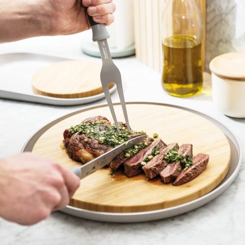 Trancheervork 17 cm, Grijs - Roestvrij staal - BergHOFF|Leo Line