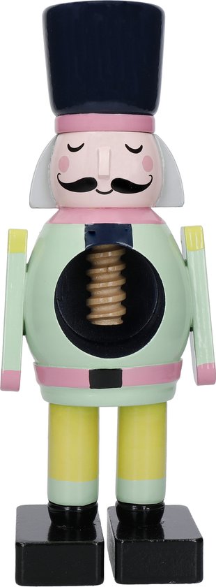Notenkraker, Hout, Soldaat, Man, Pastel, Handgeschilderd - KitchenCraft | The Nutcracker Collection