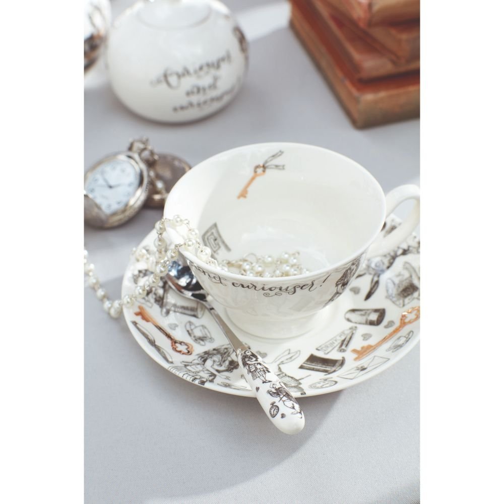 Theelepels, Set van 4 Stuks, Porselein, RVS - V&A | Alice in Wonderland