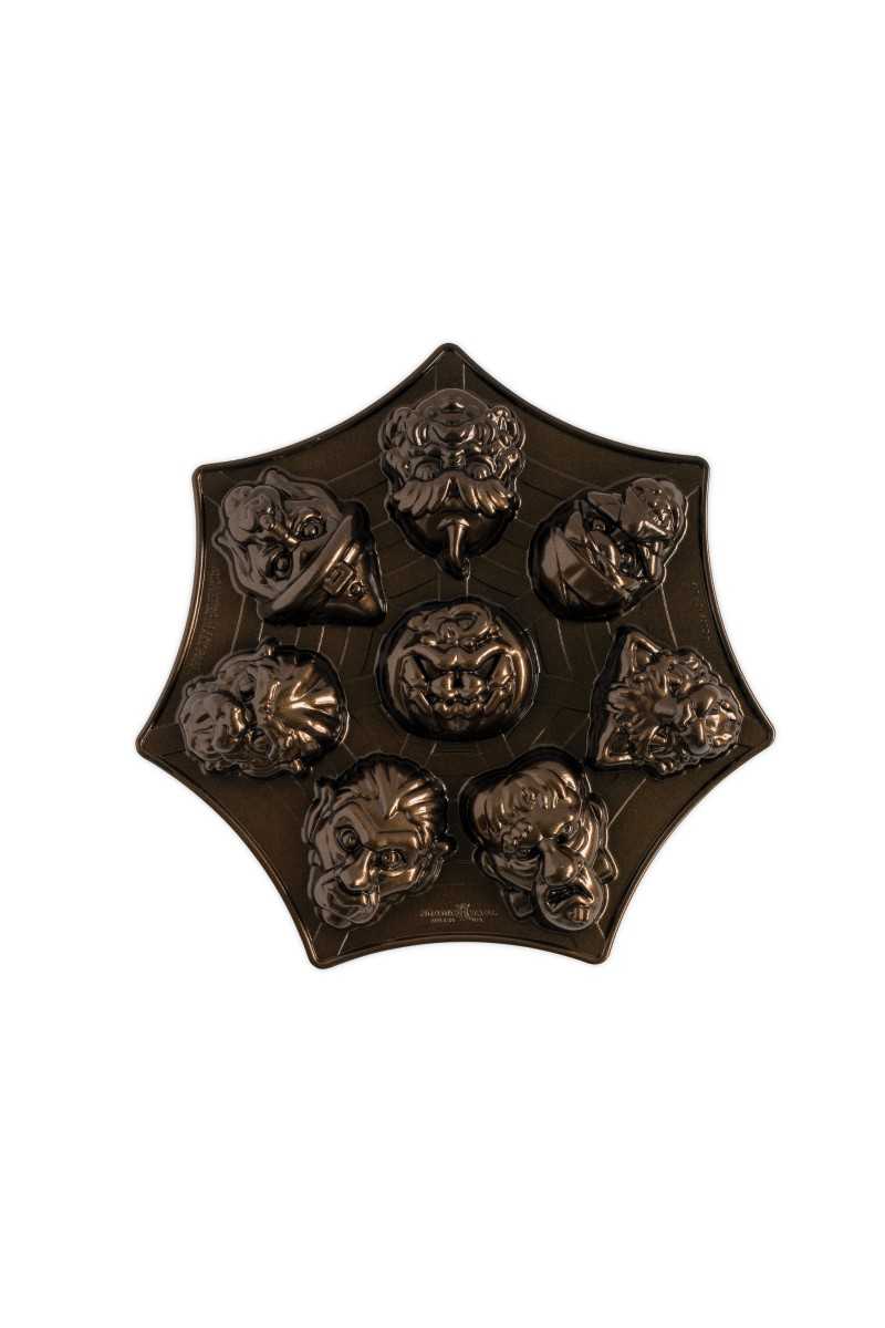 Bakvorm "Monster mask cakelette pan" - Nordic Ware | Fall Harvest Bronze