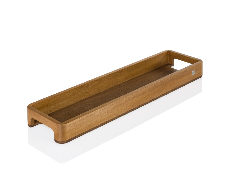Dienblad, 60 x 15.5 x 5 cm, Acaciahout - AdHoc | Serve Slim