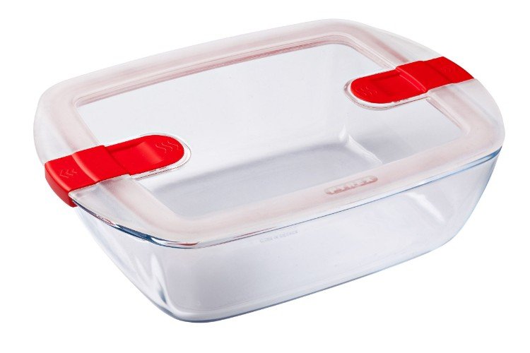 Schaal Rechthoek met Deksel 28 x 20 cm - Pyrex | Cook & Heat
