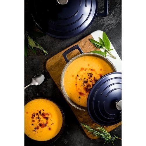 Braadpan, 20 cm, 2.5 L, Gietaluminium, Metallic Blauw - MasterClass