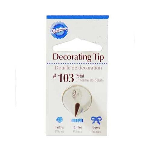 Icing decoratie tip / spuitmondje - nr. 103 - bloemblaadjes - Wilton