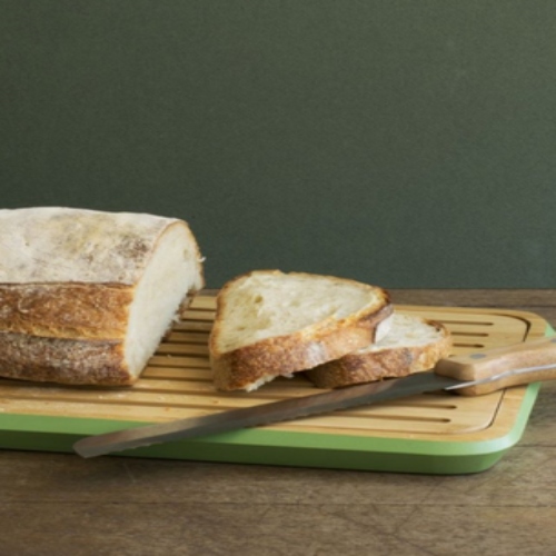 Broodplank, Bamboe, Sage Groen, 35 x 25 cm - Pebbly
