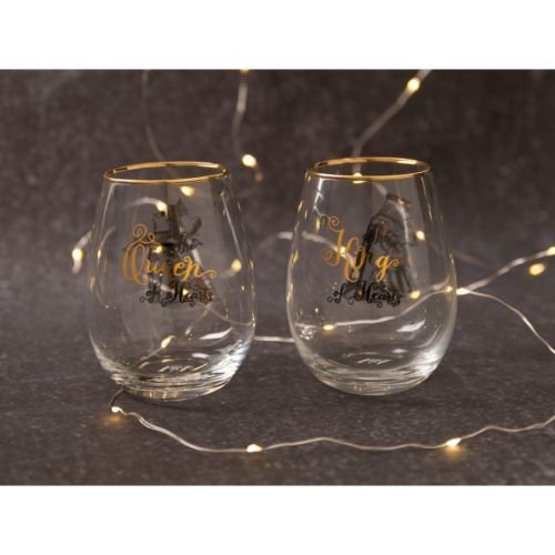 His & Hers Glazen, Set van 2 Stuks, 0.59 L - V&A | Alice in Wonderland