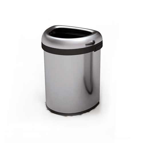 Afvalemmer Bullet Open Top RVS halfrond, 60 liter - Simplehuman