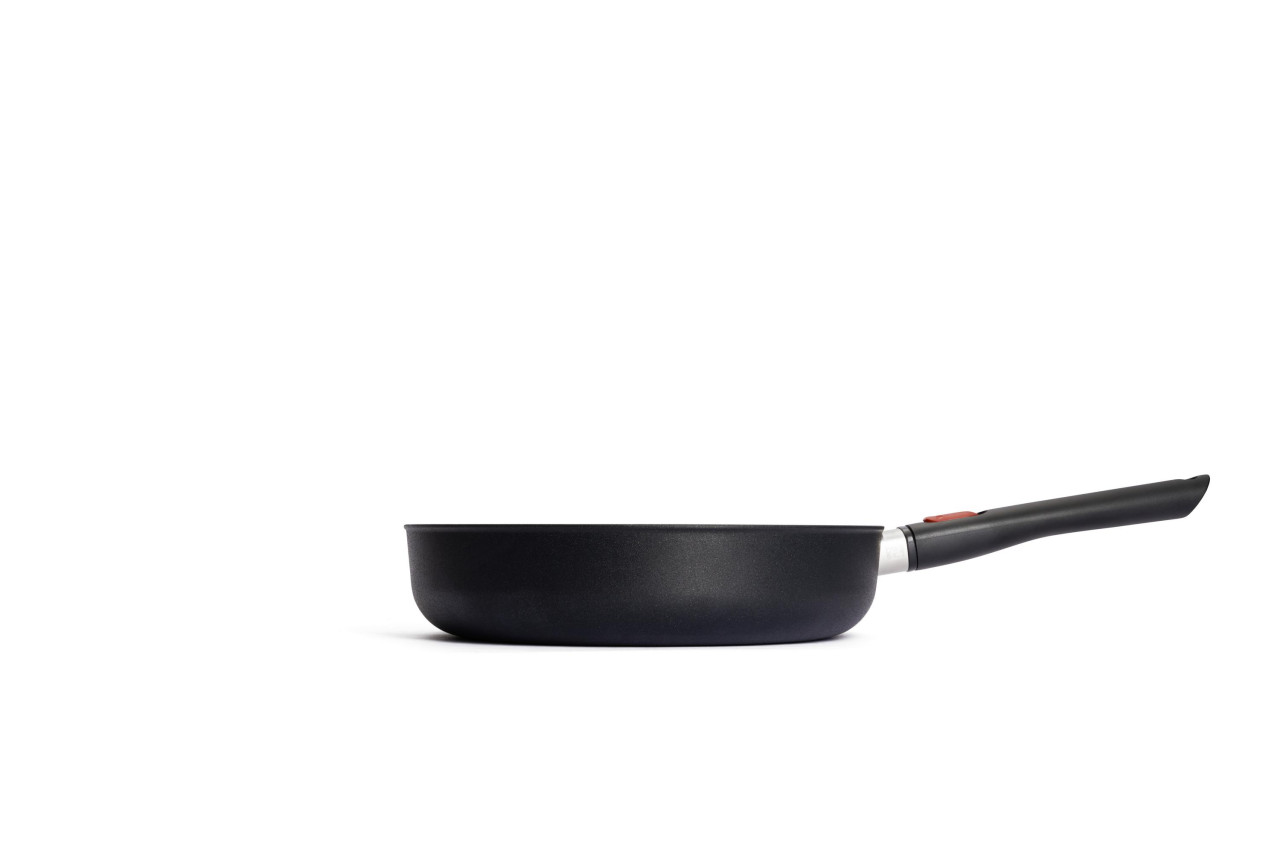 Hapjespan, ø 28 cm, 3.3 L, Gerecycled Aluminium, QXR Non Stick, Inductie - Woll | EcoLite QXR